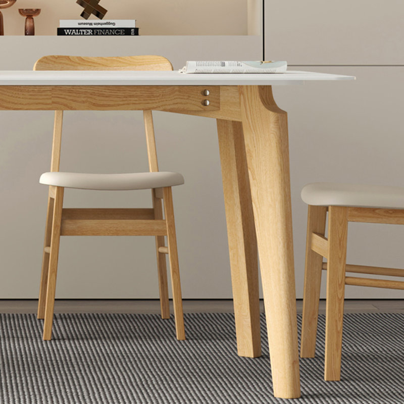 Monophonic　TH ASH TABLE MRzenghong Ash Wood Slate Dining Table - Wayfair Canada
